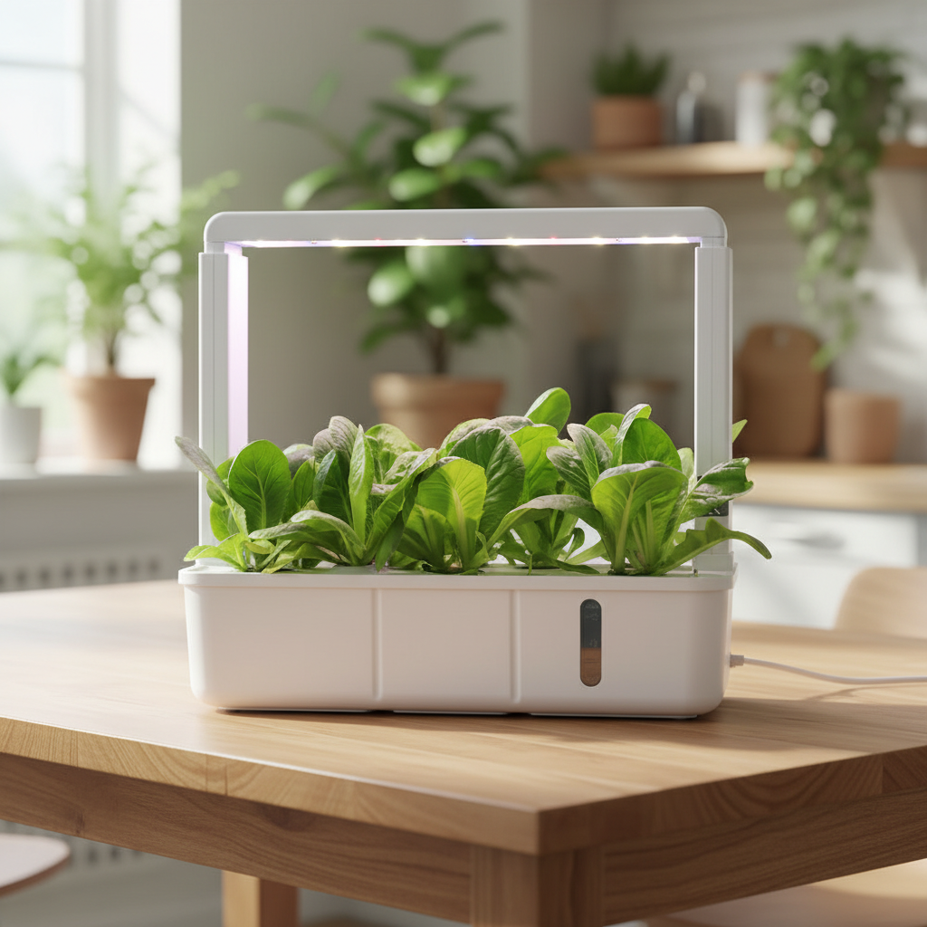 Indoor Hydroponics Growing System with LED Grow Light