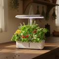 Smart Hydroponics Growing System with WiFi App Control & LED Grow Light